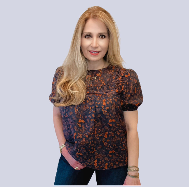 Lizzy Berry Print Top